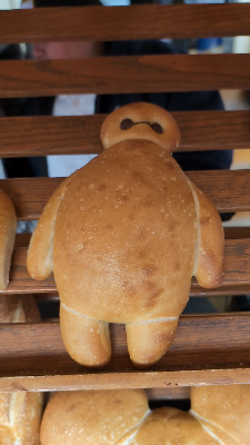 Baymax Bread — photo from a ParkEats review