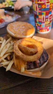 BBQ Bacon Cheeseburger* — photo from a ParkEats review