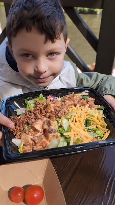 BBQ Salad — photo from a ParkEats review