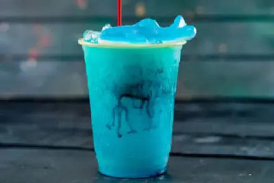 blue rum cocktail — photo from a ParkEats review