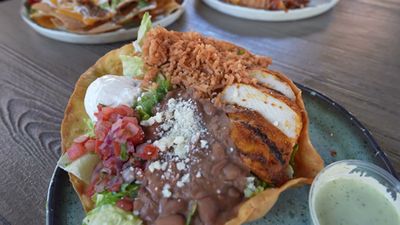 Chicken Tostada Salad — photo from a ParkEats review