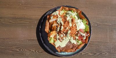 Chicken Tostada Salad — photo from a ParkEats review