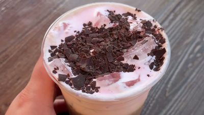 Chocolate-Raspberry Cold Brew — photo from a ParkEats review