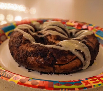 Cinnamon Roll Pretzel — photo from a ParkEats review