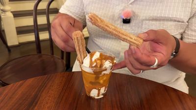 Cookie Butter Churro Sundae — photo from a ParkEats review
