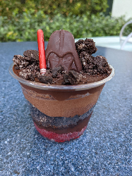 Darth by Chocolate Parfait — photo from a ParkEats review