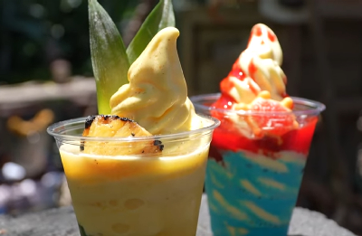 DOLE Whip® Pineapple Ginger Mint Float — photo from a ParkEats review
