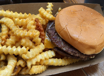 Double Cheeseburger — photo from a ParkEats review
