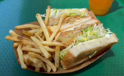 Fried Green Tomato Sandwich  — photo from a ParkEats review