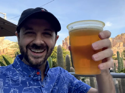 Garage Brewing, Racer's Blonde Ale — photo from a ParkEats review