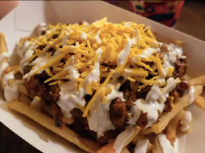 Impossible Chili Cheese Fries — photo from a ParkEats review