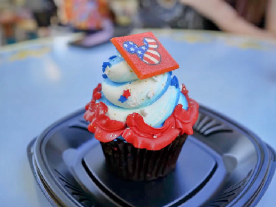 July 4th Cupcake — photo from a ParkEats review