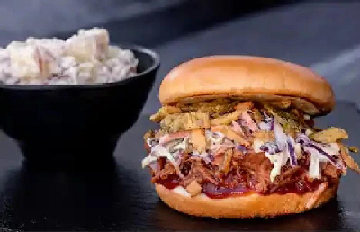 North Carolina-style BBQ Pulled Pork Sandwich — photo from a ParkEats review