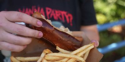 Oktoberfest Dog — photo from a ParkEats review