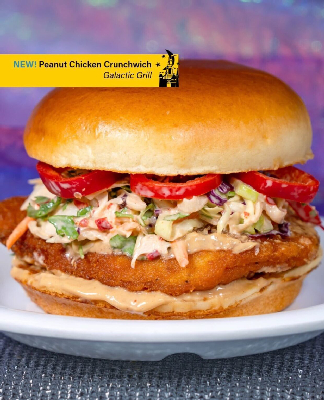 Peanut Chicken Crunchwich — photo from a ParkEats review