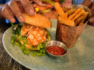 Salmon PLT — photo from a ParkEats review