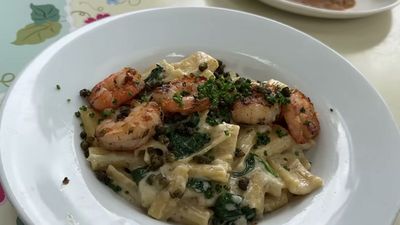 Shrimp Lemon Caper Pasta