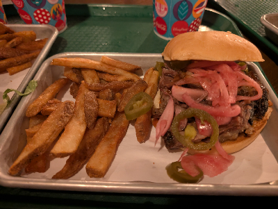Smoked Beef Brisket Sandwich — photo from a ParkEats review