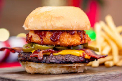 Spicy BBQ Bacon Cheeseburger — photo from a ParkEats review