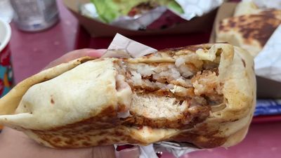 Spicy Chicken Fantasyland Faire Fold — photo from a ParkEats review