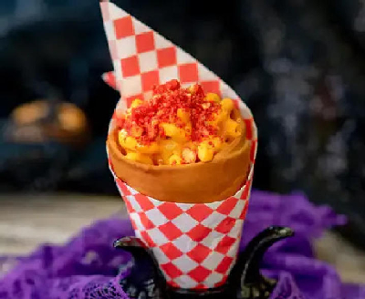 Spicy Mac & Cheese Cone — photo from a ParkEats review