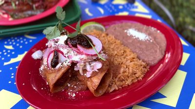 Tacos Dorados de Camarón