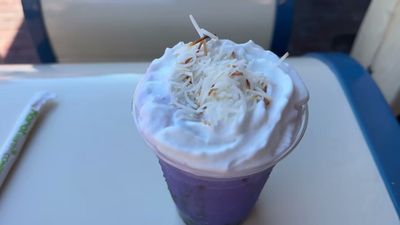 Three Milk Ube Tea — photo from a ParkEats review