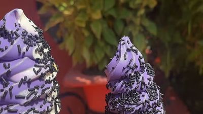 Ube Soft Serve — photo from a ParkEats review