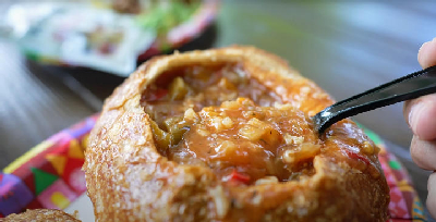 Vegetable Gumbo in Sourdough Bread Bowl — photo from a ParkEats review