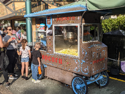 Popcorn Cart at Fantasyland Theatre