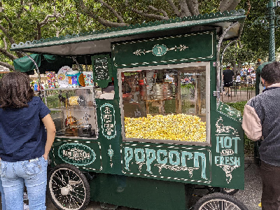 Popcorn Cart at Haunted Mansion