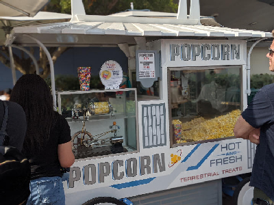 Popcorn Cart at Tomorrow Land