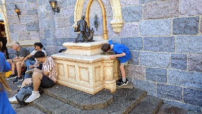 Water Fountain at Sleeping Beauty's Castle
