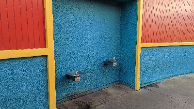 Water Fountain near Incredicoaster