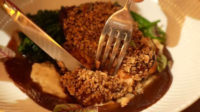 Almond-Crusted Salmon