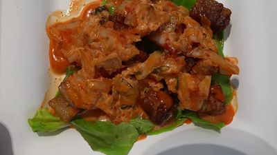 Bo Ssam Pork Belly Lettuce Wraps — photo from a ParkEats review