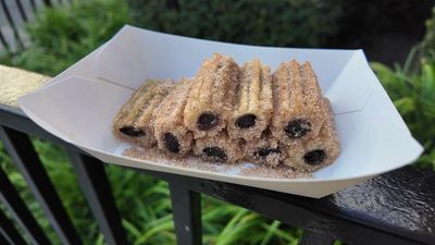 Chocolate-filled Mini Churros — photo from a ParkEats review