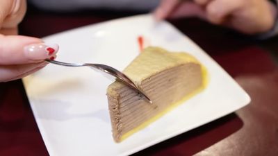 Chocolate Hazelnut Crepe Cake