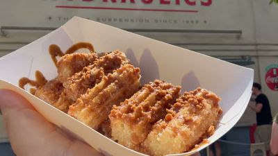 Cookie Butter Mini Churros — photo from a ParkEats review