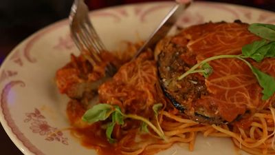 Eggplant Parmigiana — photo from a ParkEats review