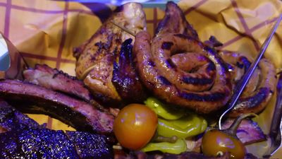 Enjoy a Platter of all the Following House-Smoked Items — photo from a ParkEats review