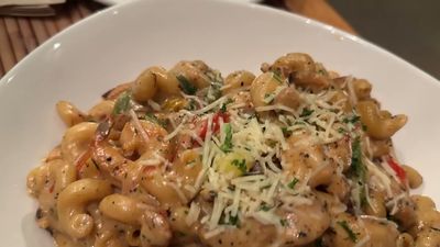 Jerk Chicken & Shrimp Pasta