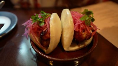 Korean Barbecue Pork Belly Bao Buns