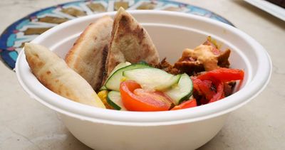 Spiced Flank Steak Hummus Bowl
