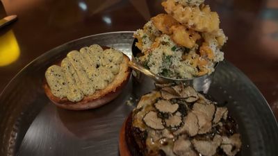 Tiffins Signature Burger Prix Fixe — photo from a ParkEats review