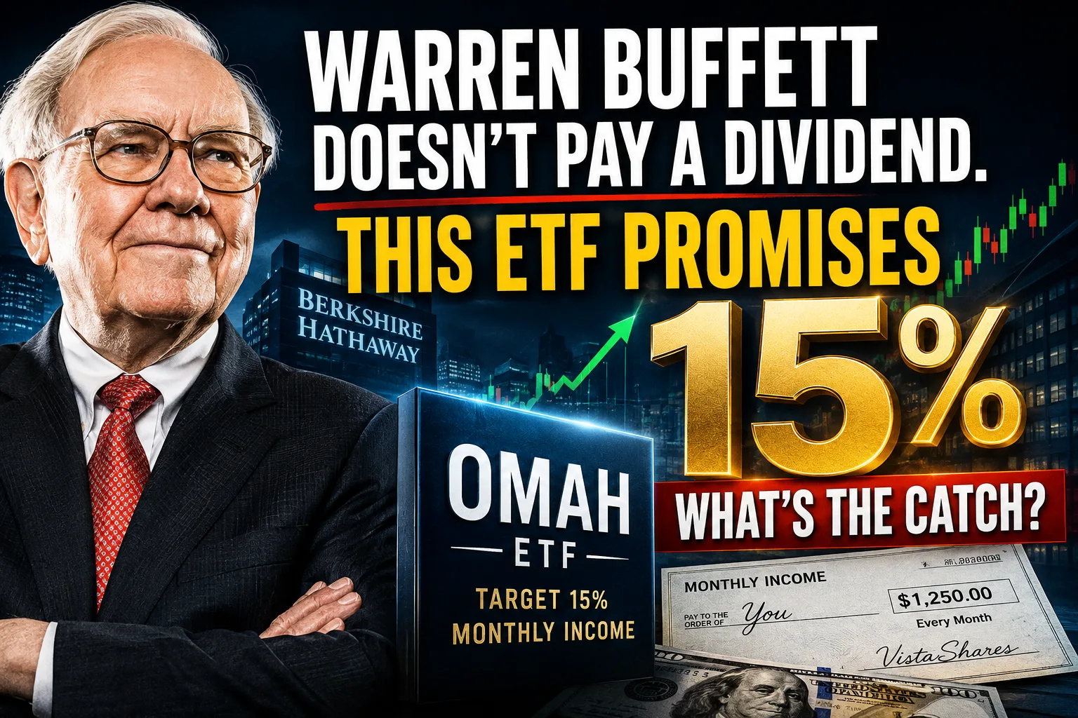 Warren Buffett Doesn't Pay a Dividend. This ETF Targets 15%. What's the Catch?