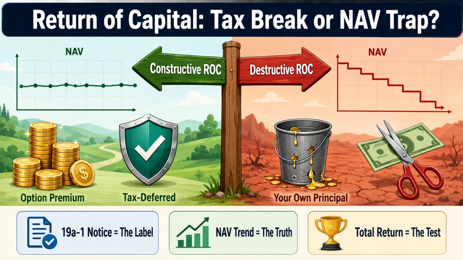 Return of Capital in Covered-Call ETFs: Tax Break or NAV Trap?