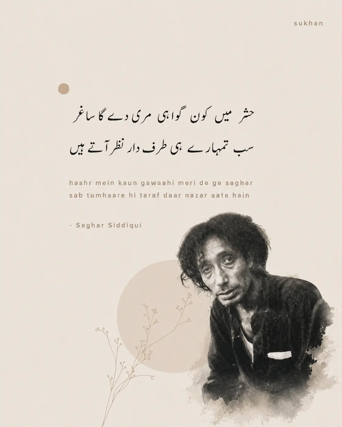 Hashr Mein Kon Meri Gawahi Dega Saghar