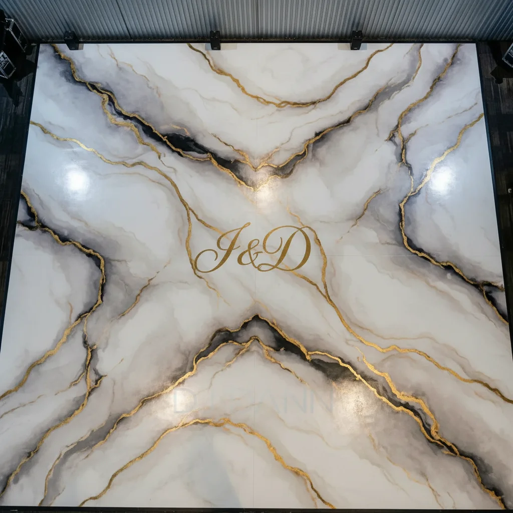 Diseno generado de pista pintada · estilo Marmol elegante con vetas doradas · para danizr1494@gmail.com