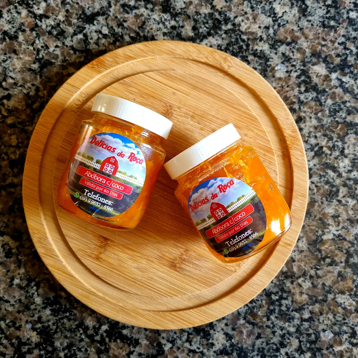 Doce de abóbora - Produto artesanal da Delícias da Roça
